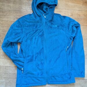 MOUNTAIN HARDWARE Blue Fleece Zip-Up Hoodie
